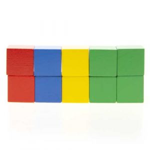 Wiechen vierkant gekleurde blokken