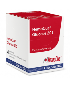 Hemocue Glucose 201 Cuvetten gekoeld 25 stuks