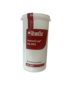 HemoCue 801 Hb cuvetten wit potje, 50st.
