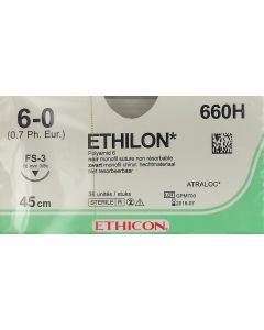 Ethicon Ethilon 6-0 zwart 45cm nld FS-3 660H