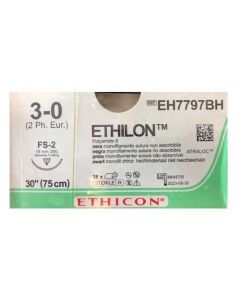 Ethicon Ethilon 3-0 zwart 75cm nld FS-2 EH7797BH