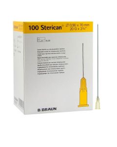 Sterican Injectienaalden 20G 0,9 x 70mm geel