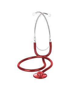 Verpleegster stethoscoop rood
