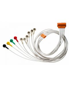 Cardioline ECG patientkabel IEC, 10 wires, snap